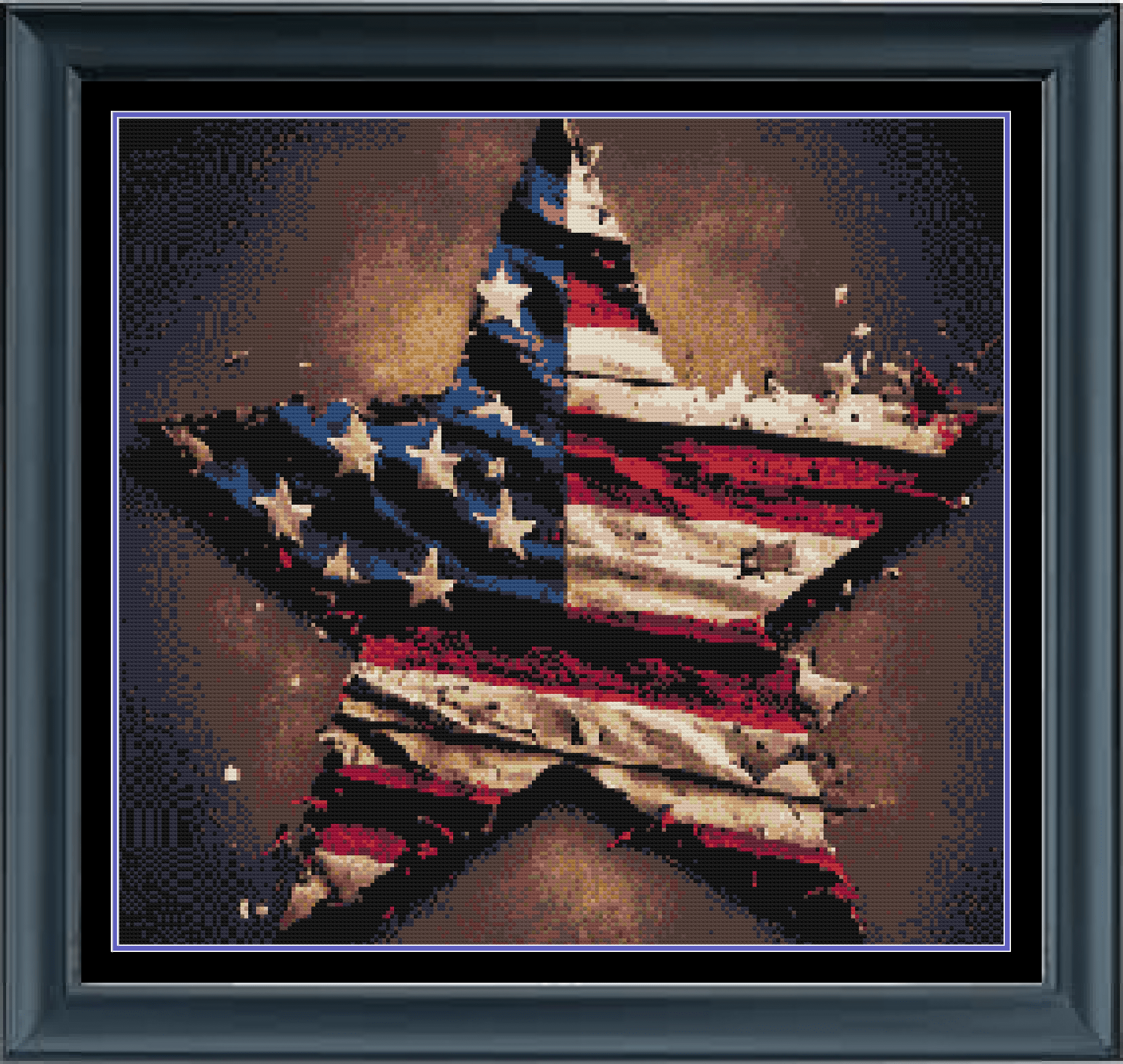 Stitching Jules Design Cross Stitch Pattern American Flag Cross Stitch Pattern | Patriotic USA Cross Stitch Pattern | Instant PDF Download